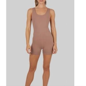 Yogalicious Lux Core Endurance Romper in Antler - L
